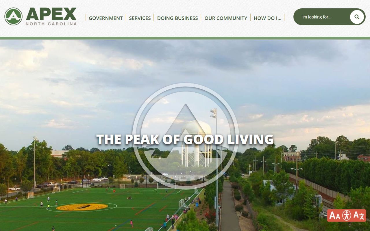 Town of Apex official website for Apex deed records