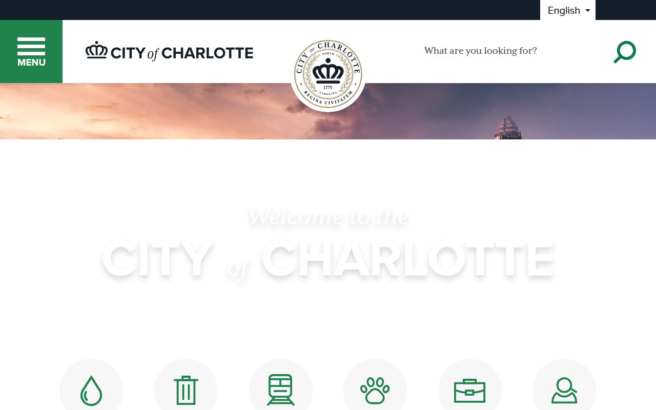 City of Charlotte official website linking to Mecklenburg County deed records