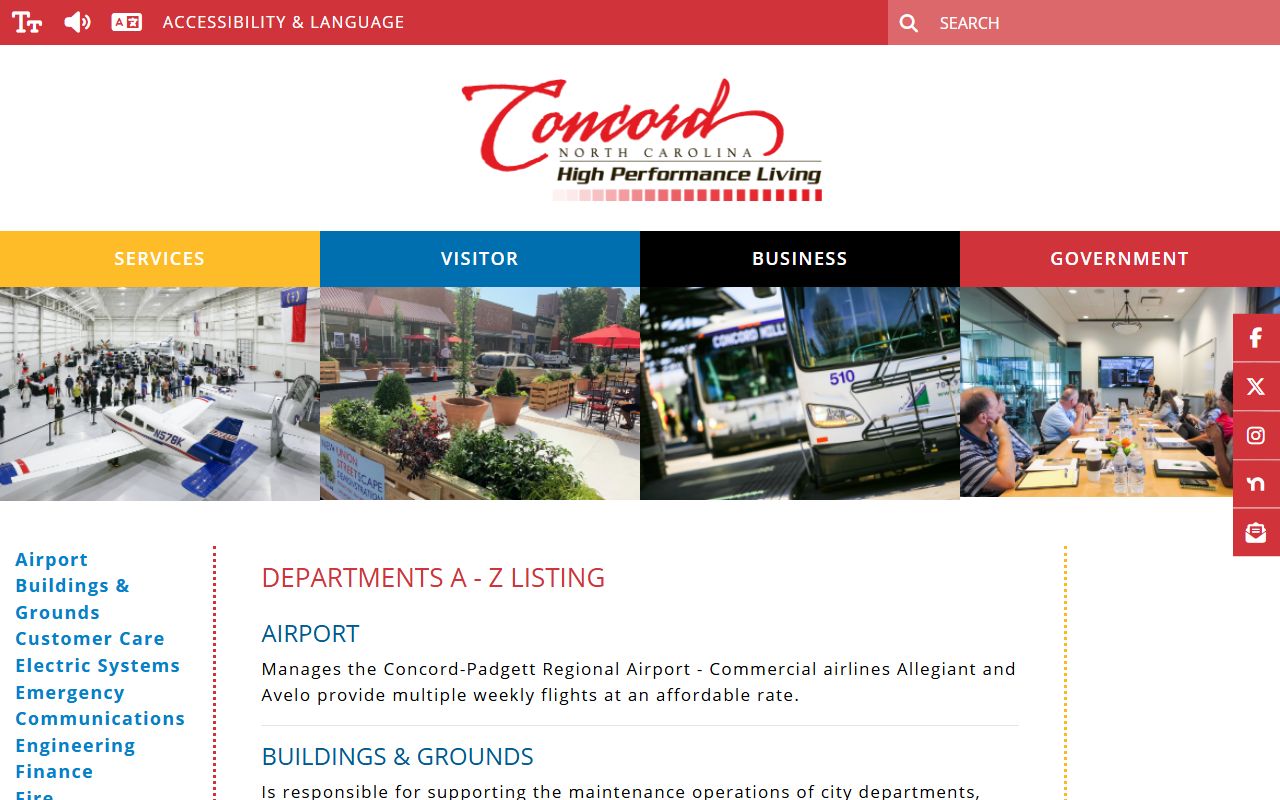 Concord City Clerk page with links to Cabarrus County deed records resources