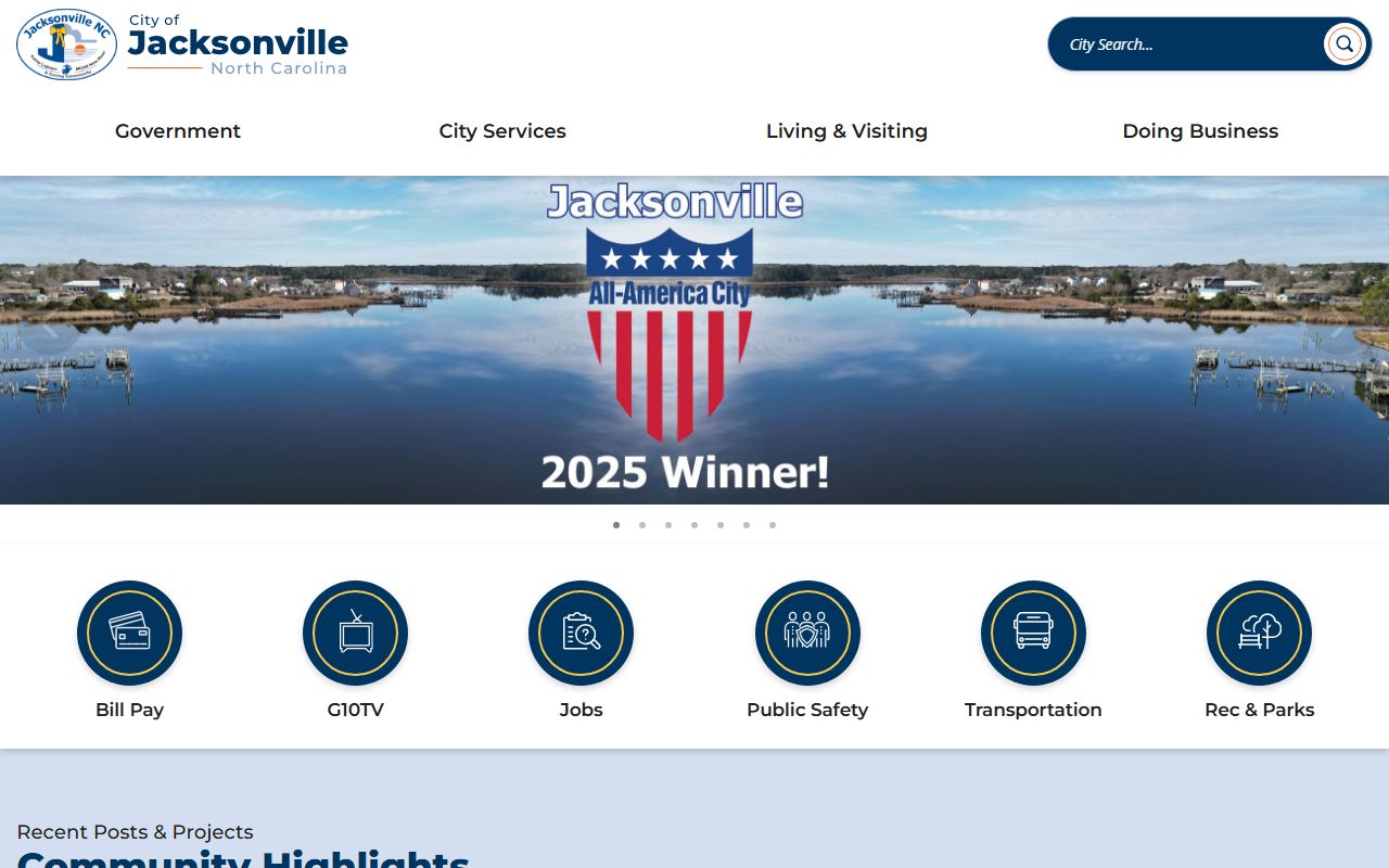 City of Jacksonville official website for Jacksonville deed records