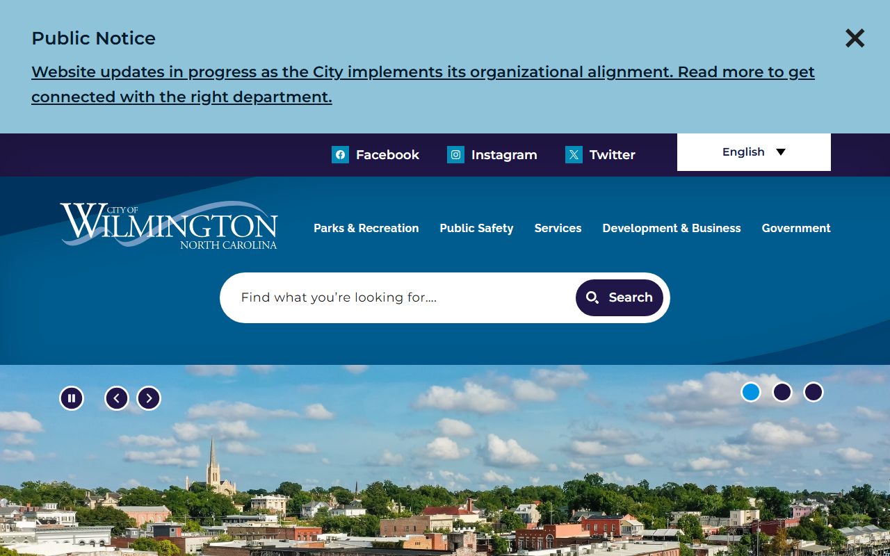 City of Wilmington official website for Wilmington deed records