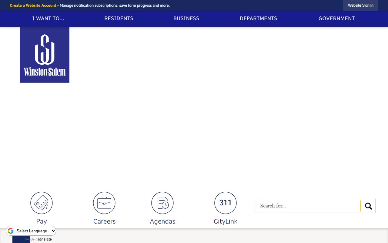 City of Winston-Salem official website for Winston-Salem deed records