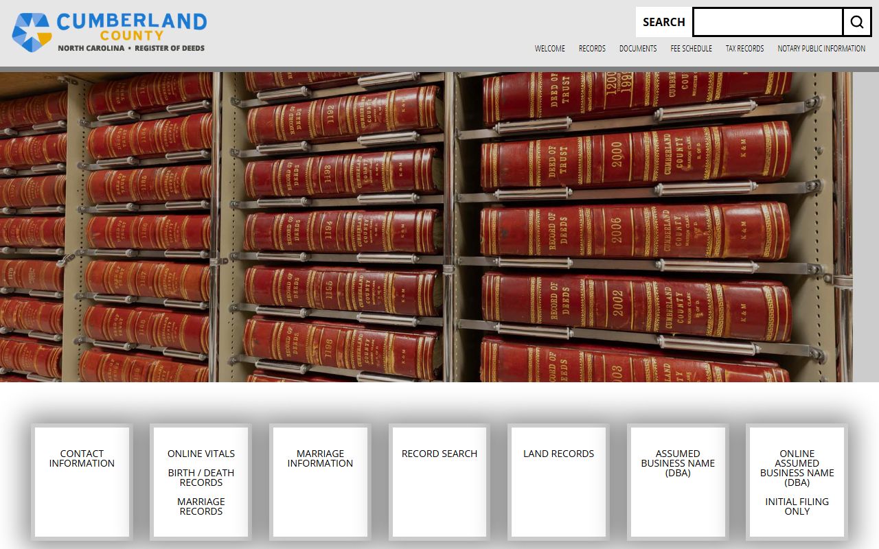 Cumberland County online record search portal for deed records